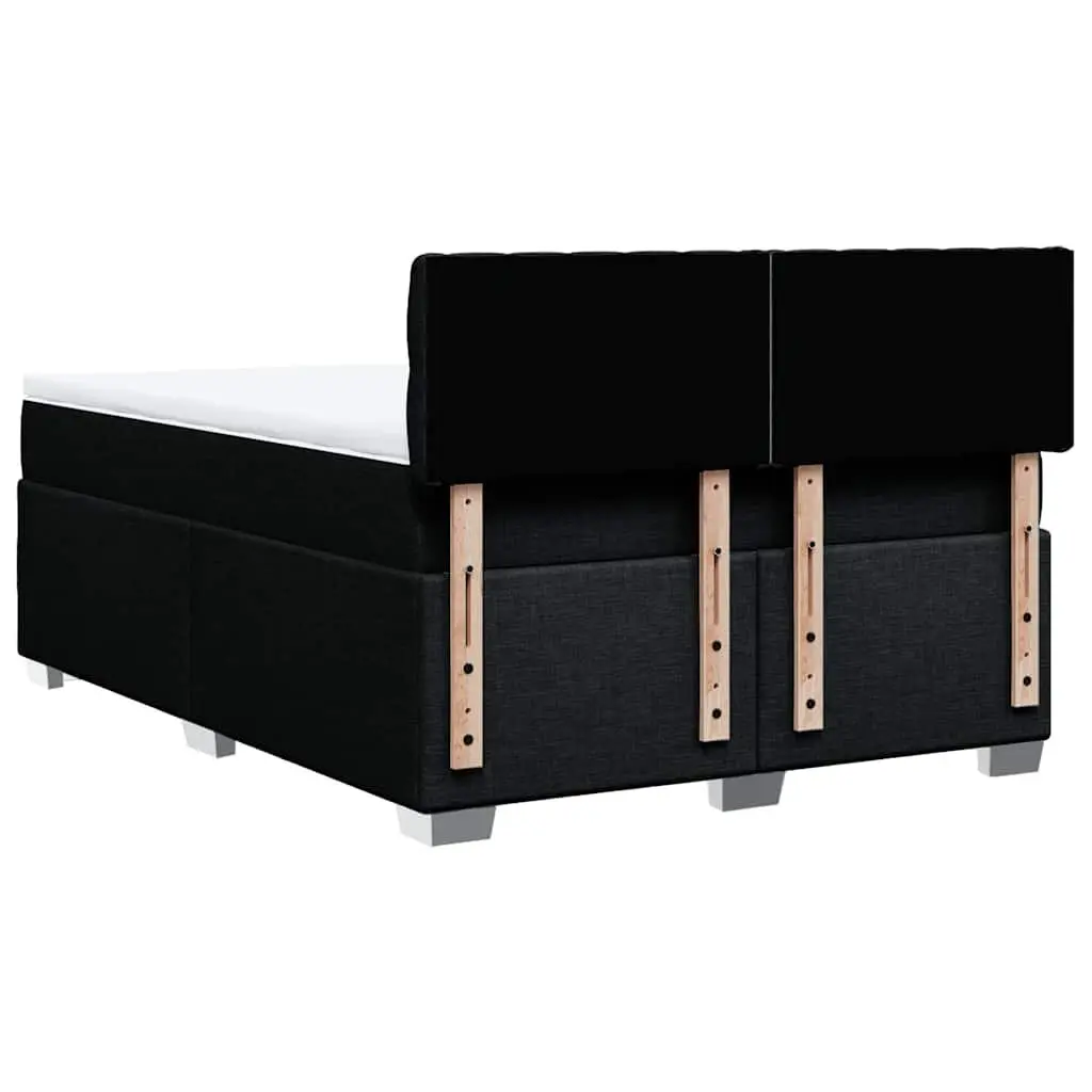 Double Box Spring Bed with Pocket Mattress and LED Lights