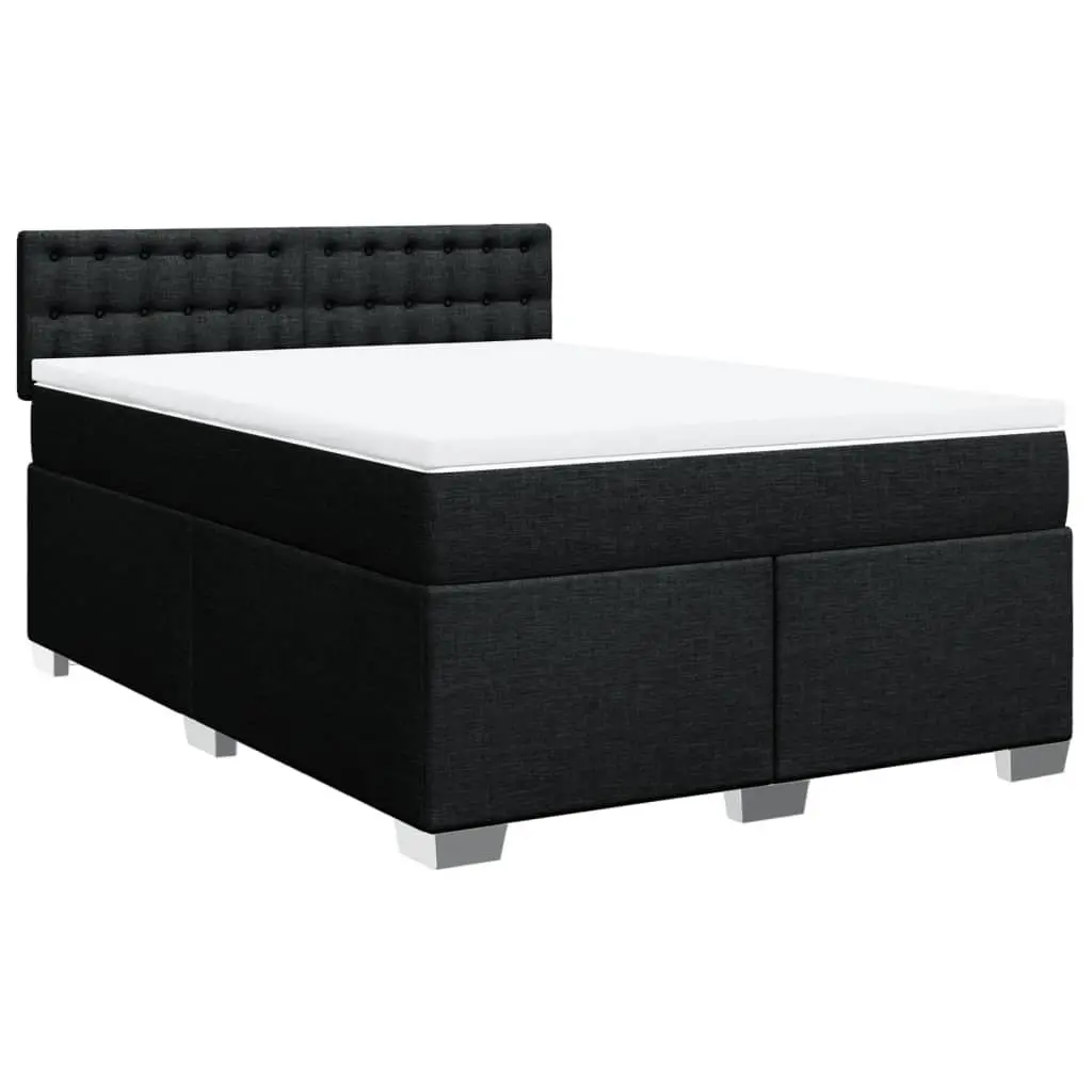 Double Box Spring Bed with LED Pocket Spring Mattress