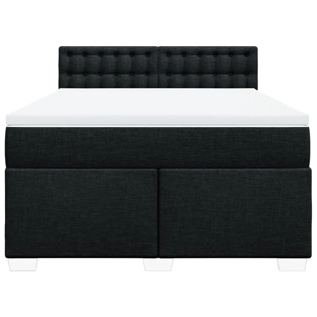 Double Box Spring Bed with LED Pocket Spring Mattress