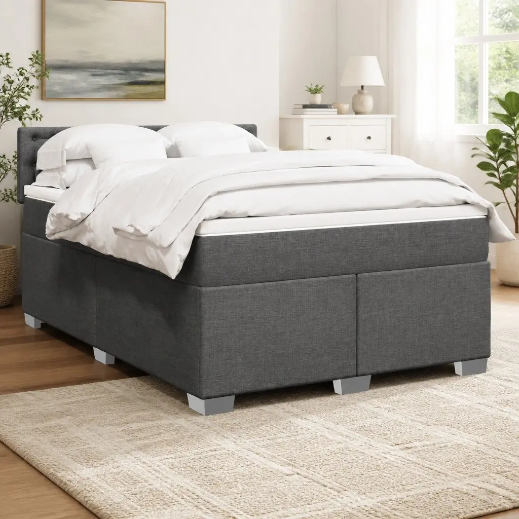 Queen Bed Frame with Pocket Spring Mattress & LED Lights