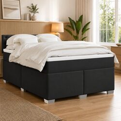 Stylish Queen Box Spring Bed with Pocket Sprung Mattress