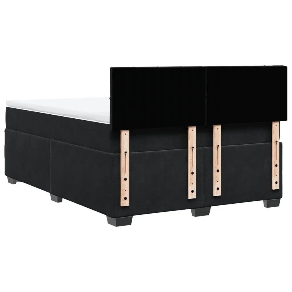 Box Spring Bed with Pocket Spring Mattress and LED Lights