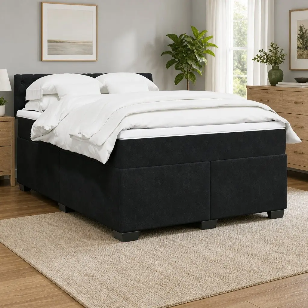 Double Box Spring Bed with Pocket Spring Mattress