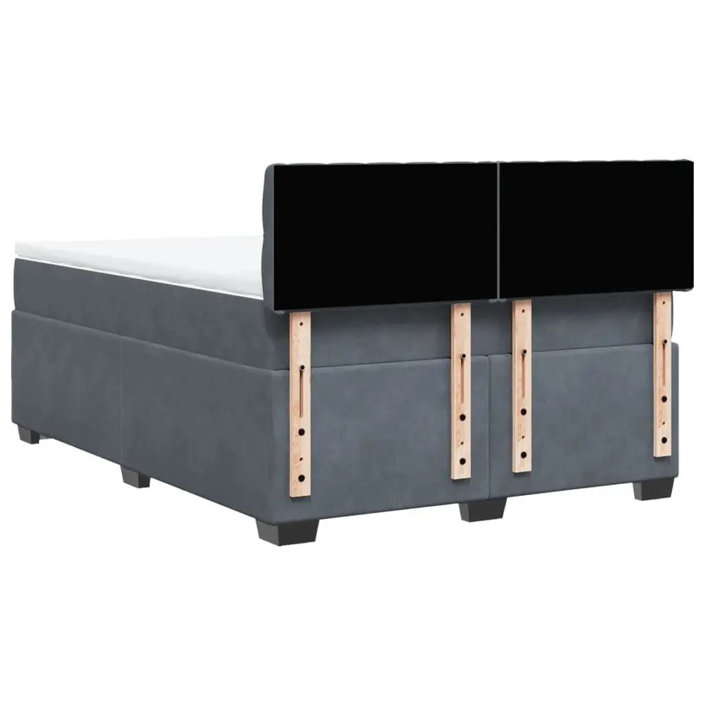 Queen Bed with Pocket Spring Mattress and LED Lights