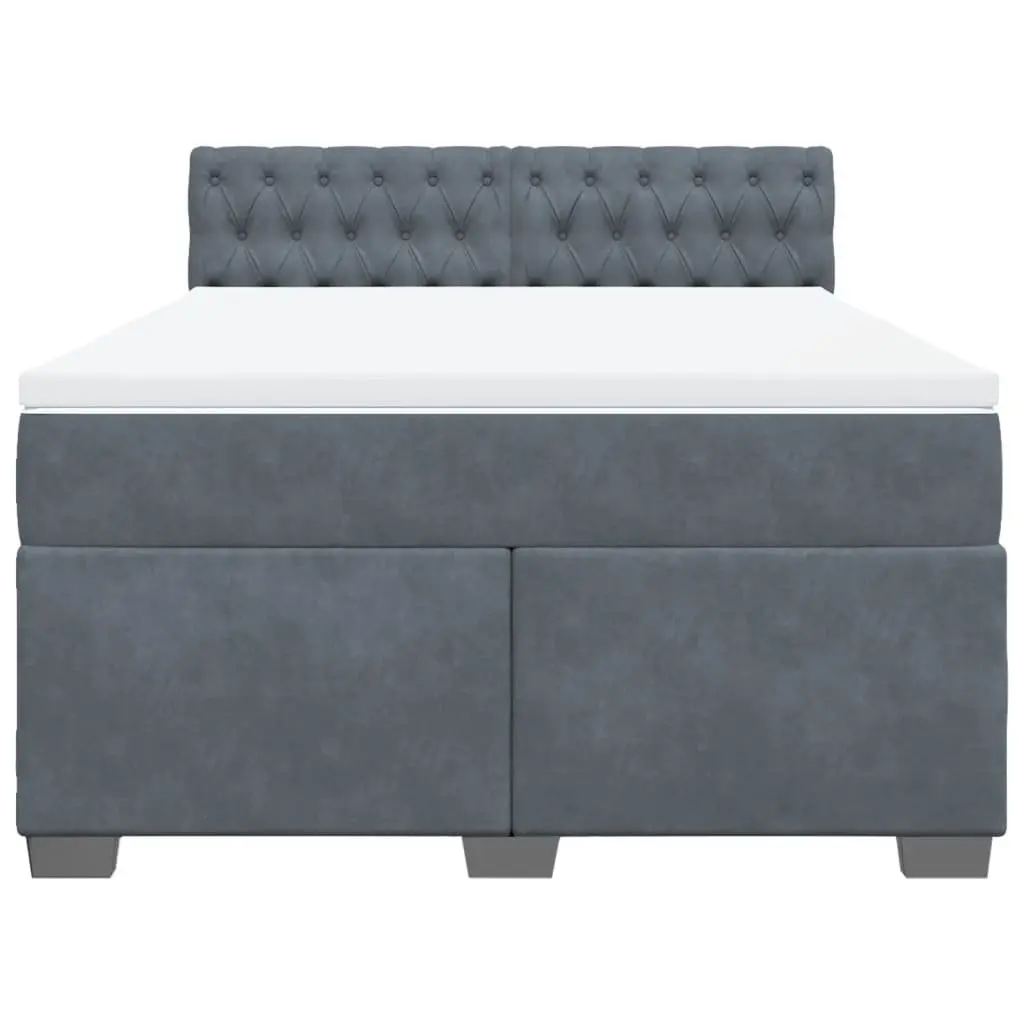 Queen Bed with Pocket Spring Mattress and LED Lights