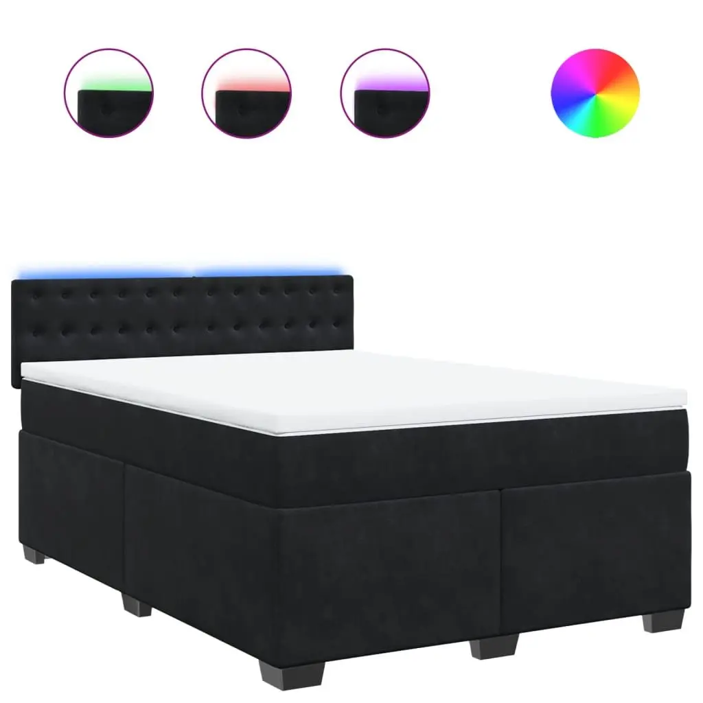 Queen Box Spring Bed with Pocket Sprung Mattress