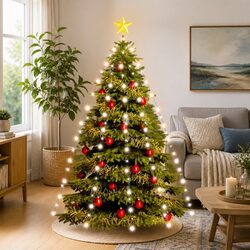 Christmas Tree LED Net Lights 210 Cold White 8 Effects Indoor Outdoor 210cm