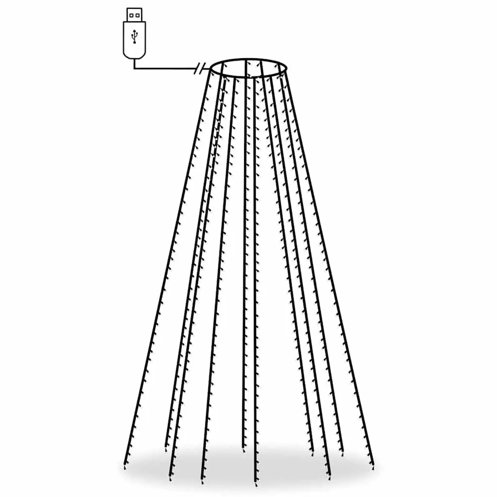 LED String Lights 500 Cold White Indoor Outdoor Christmas Decoration