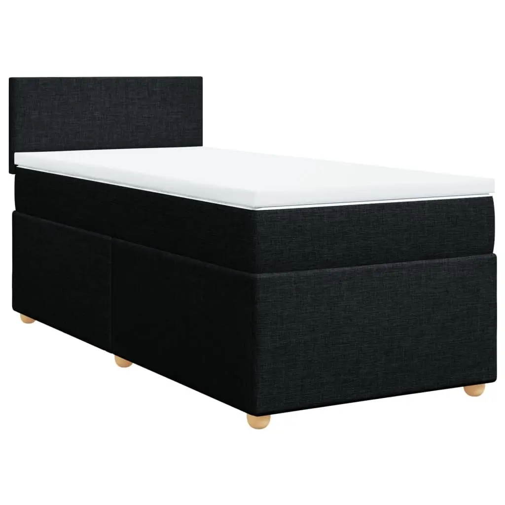 King Single Box Spring Bed with Pocket Mattress and LED Lights