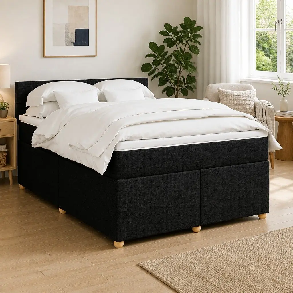 Double Bed Frame with Pocket Spring Mattress