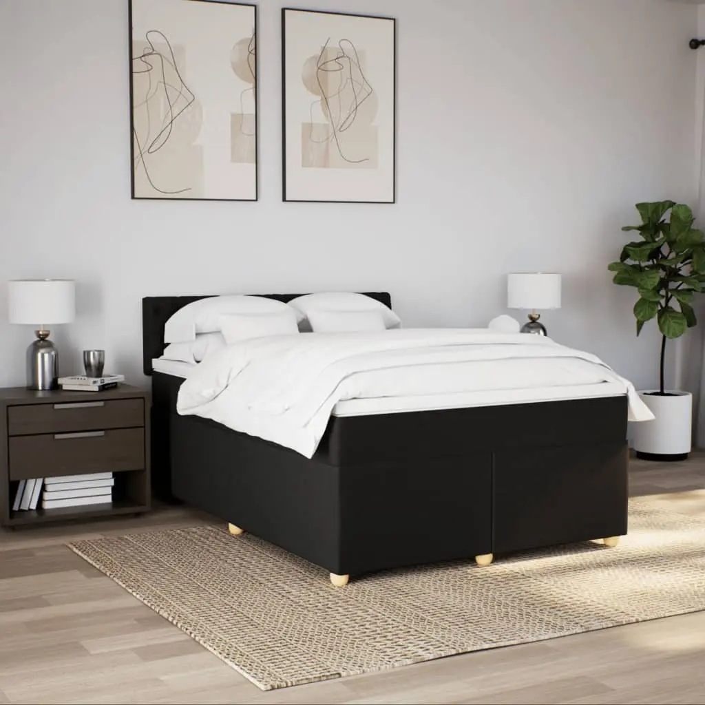 Double Box Spring Bed with Pocket Sprung Mattress