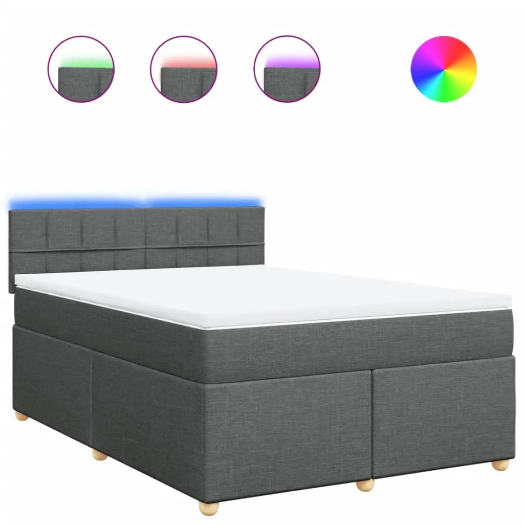 Queen Box Spring Bed with Pocket Spring Mattress