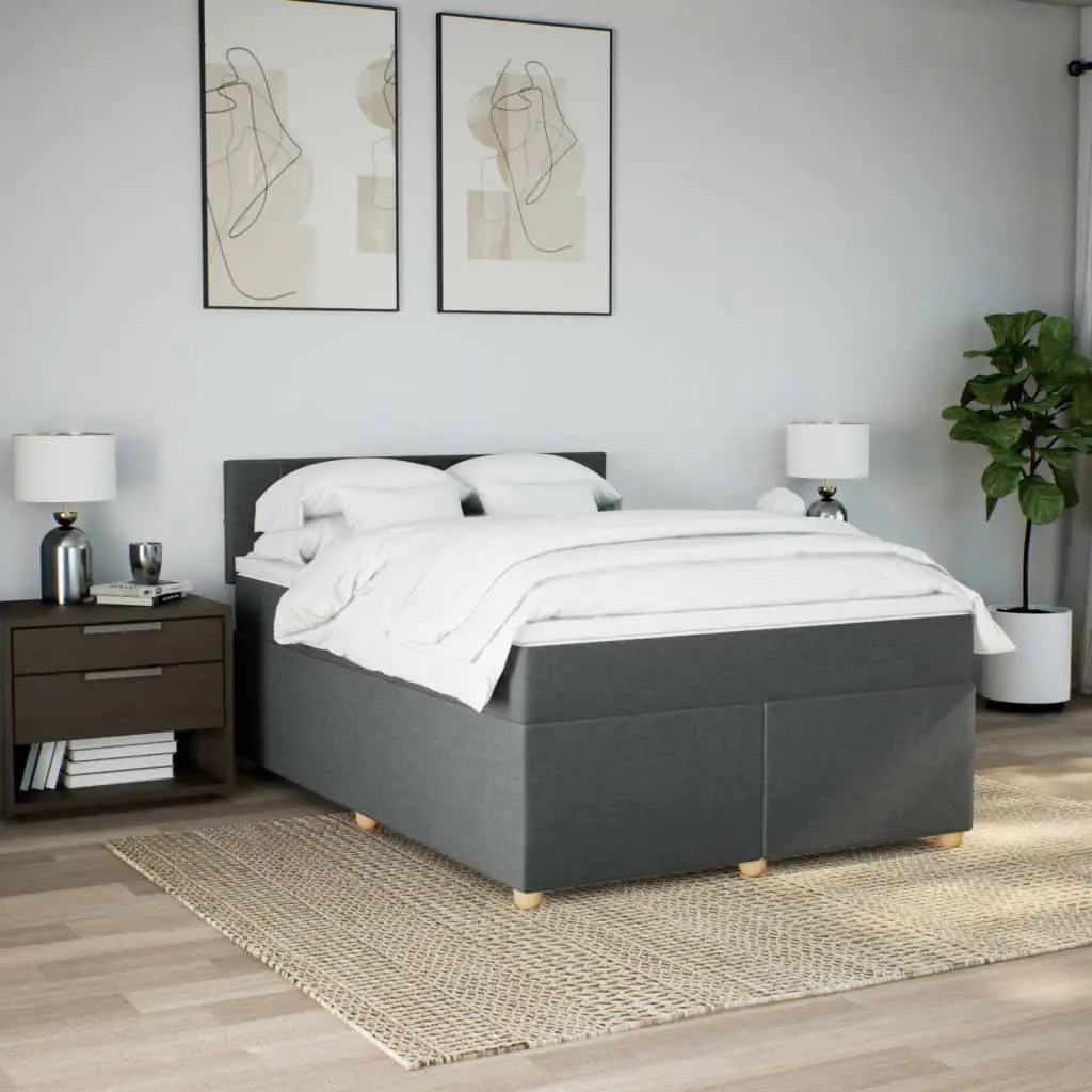 Queen Box Spring Bed with Pocket Spring Mattress