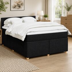 High-Quality Queen Box Spring Bed with Pocket Spring Mattress