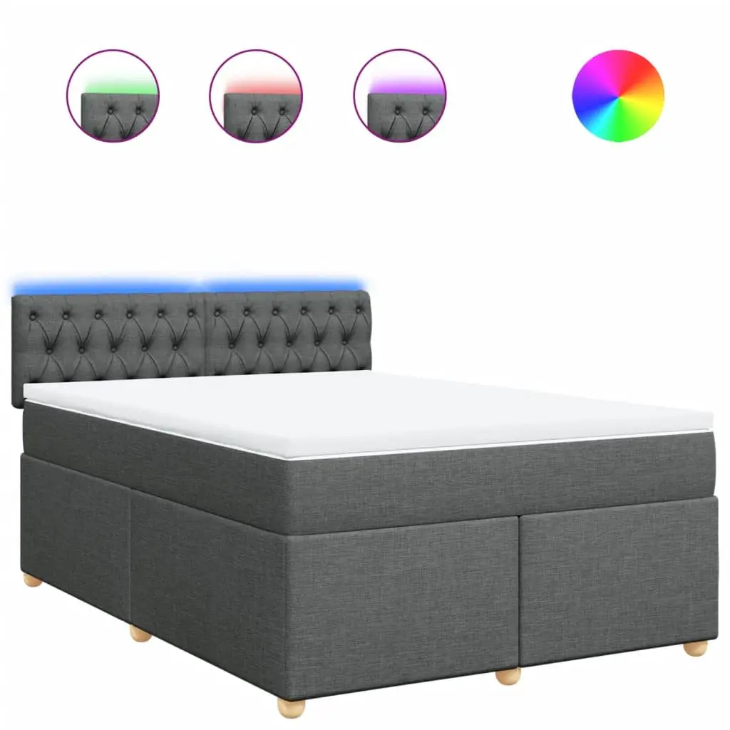 Queen Size Box Spring Bed with Pocket Spring Mattress