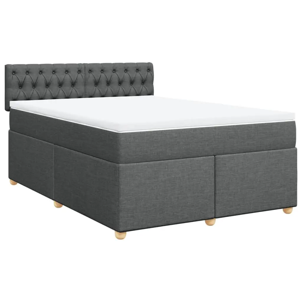 Queen Size Box Spring Bed with Pocket Spring Mattress