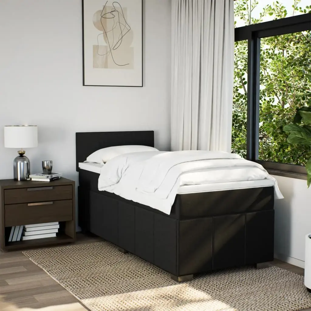 King Single Box Spring Bed with Pocket Mattress and LED