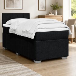 Premium King Single Box Spring Bed with Pocket Mattress and LED Lights