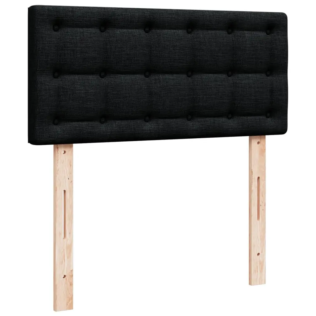 Box Spring Bed Pocket Spring Mattress Polyester Fabric King Single Black
