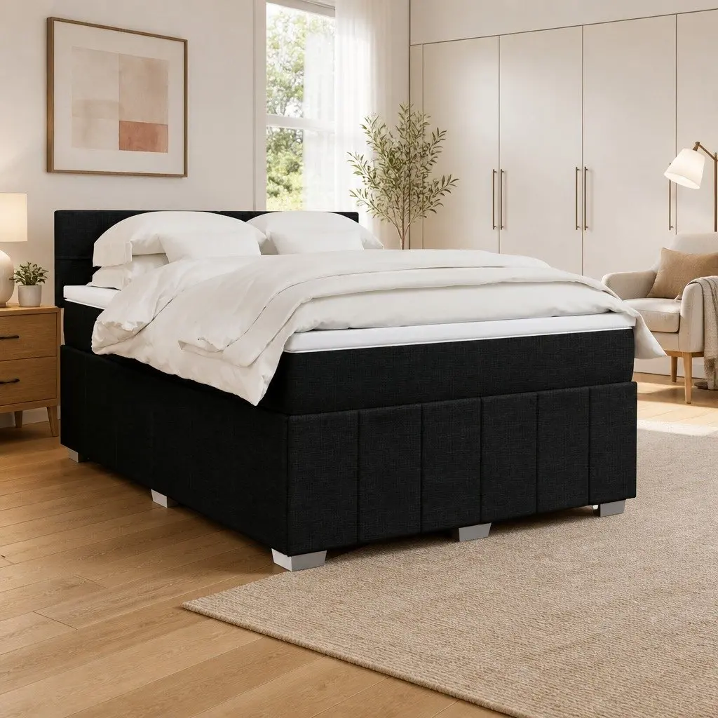 Double Box Spring Bed with Pocket Mattress