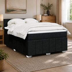 Queen Bed with Pocket Spring Mattress and LED Lights