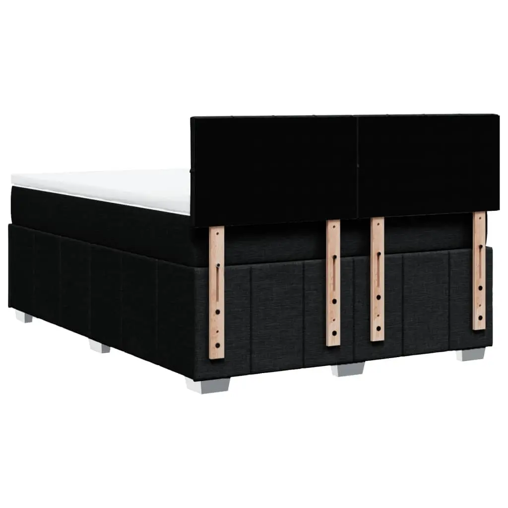 Queen Box Spring Bed with Pocket Sprung Mattress and LED Lights