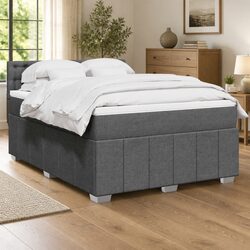 Stylish Queen Box Spring Bed with Premium Pocket Spring Mattress