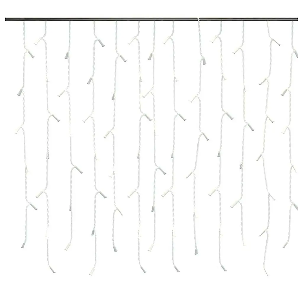 LED Curtain Icicle Lights 10m 400 Cold White