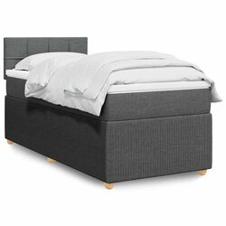Premium Box Spring Bed with LED and Pocket Mattress King Single