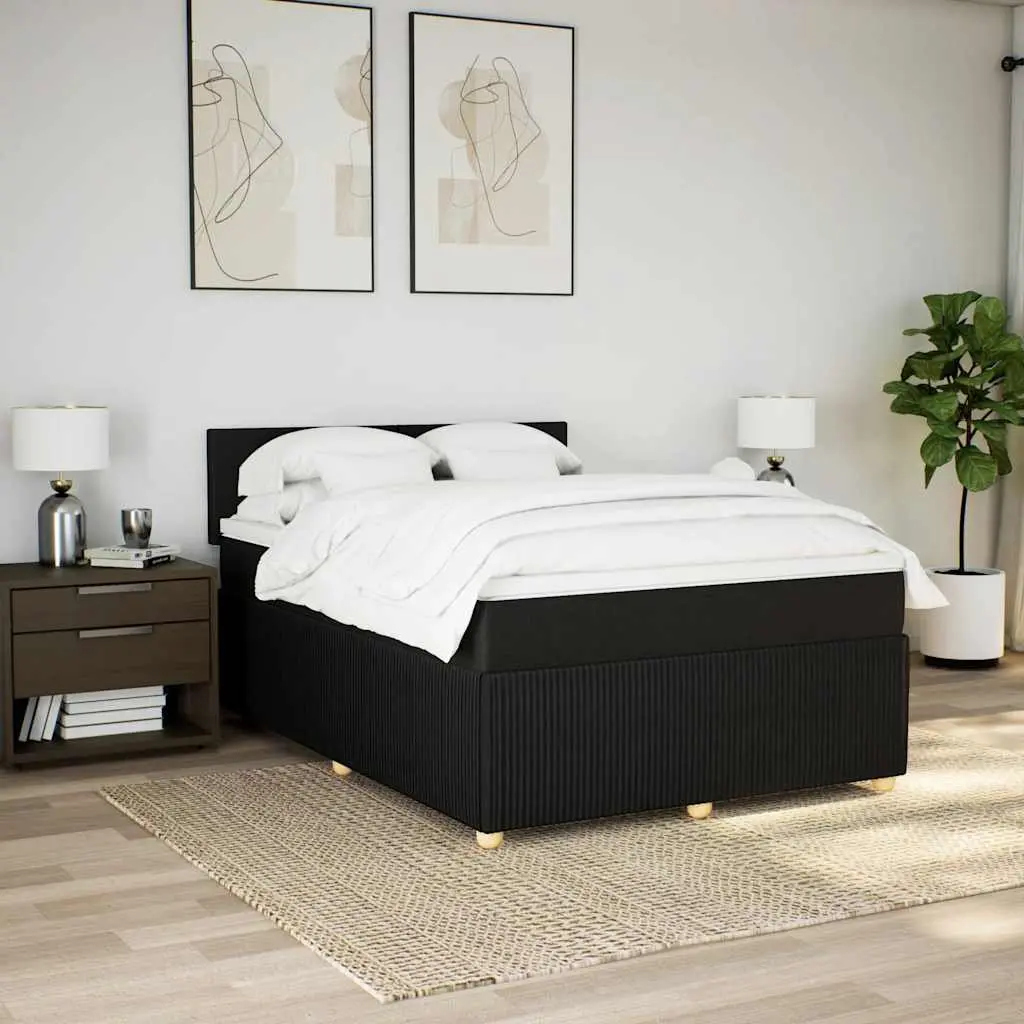Double Box Spring Bed with LED Pocket Mattress