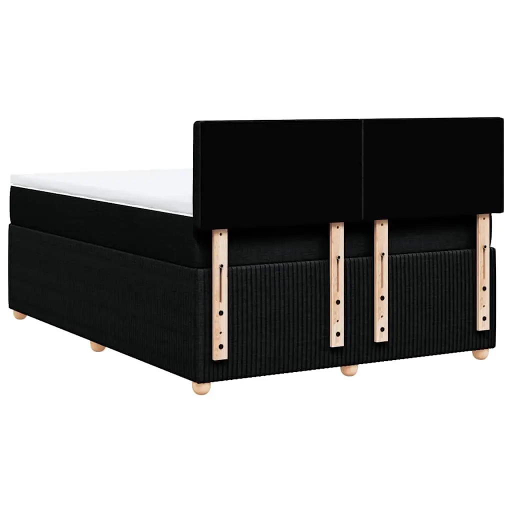 Double Box Spring Bed with Pocket Spring Mattress and LED Lights