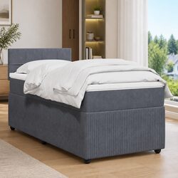 Stylish King Single Bed with Pocket Mattress and LED Lights