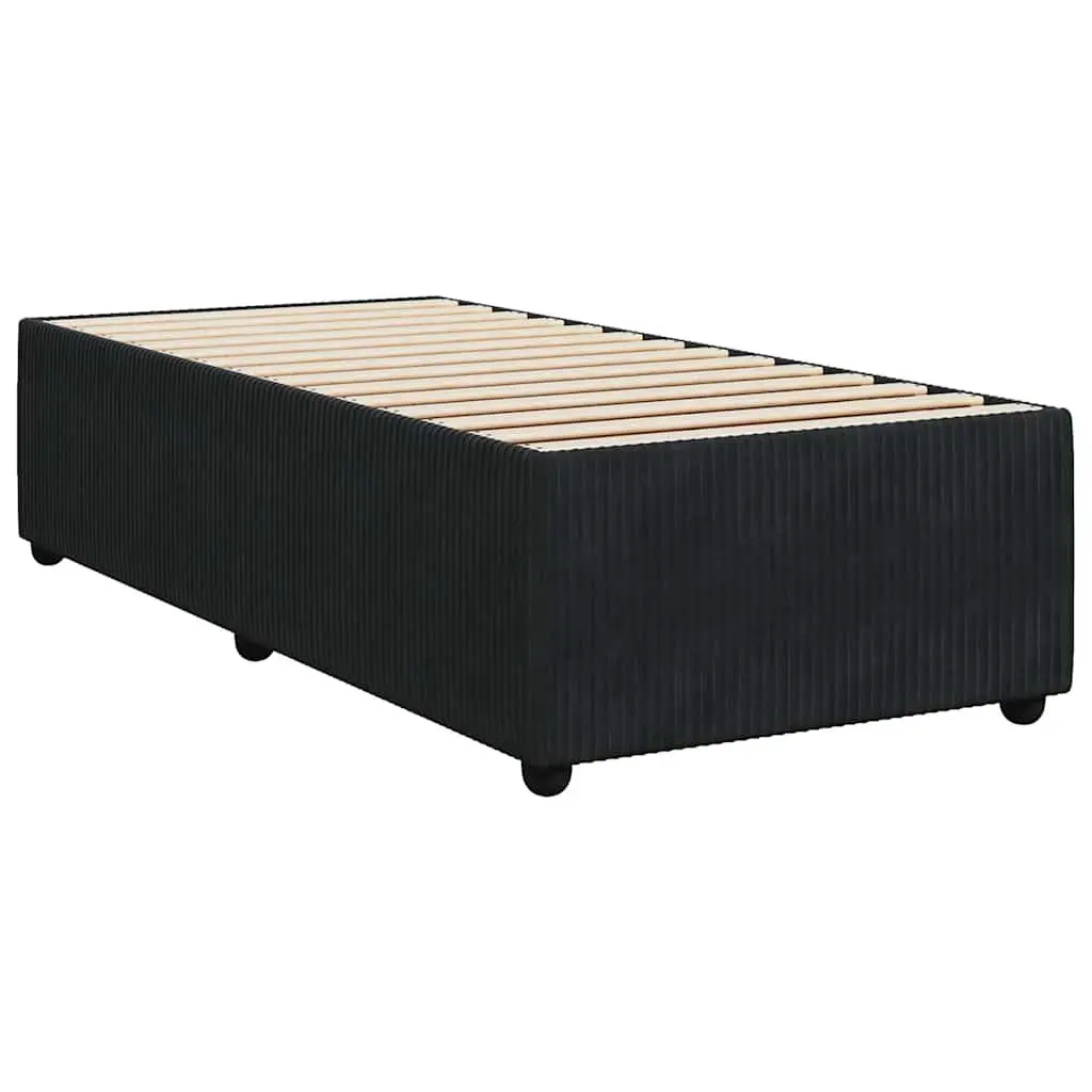 Box Spring Bed with Pocket Spring Mattress in Grey