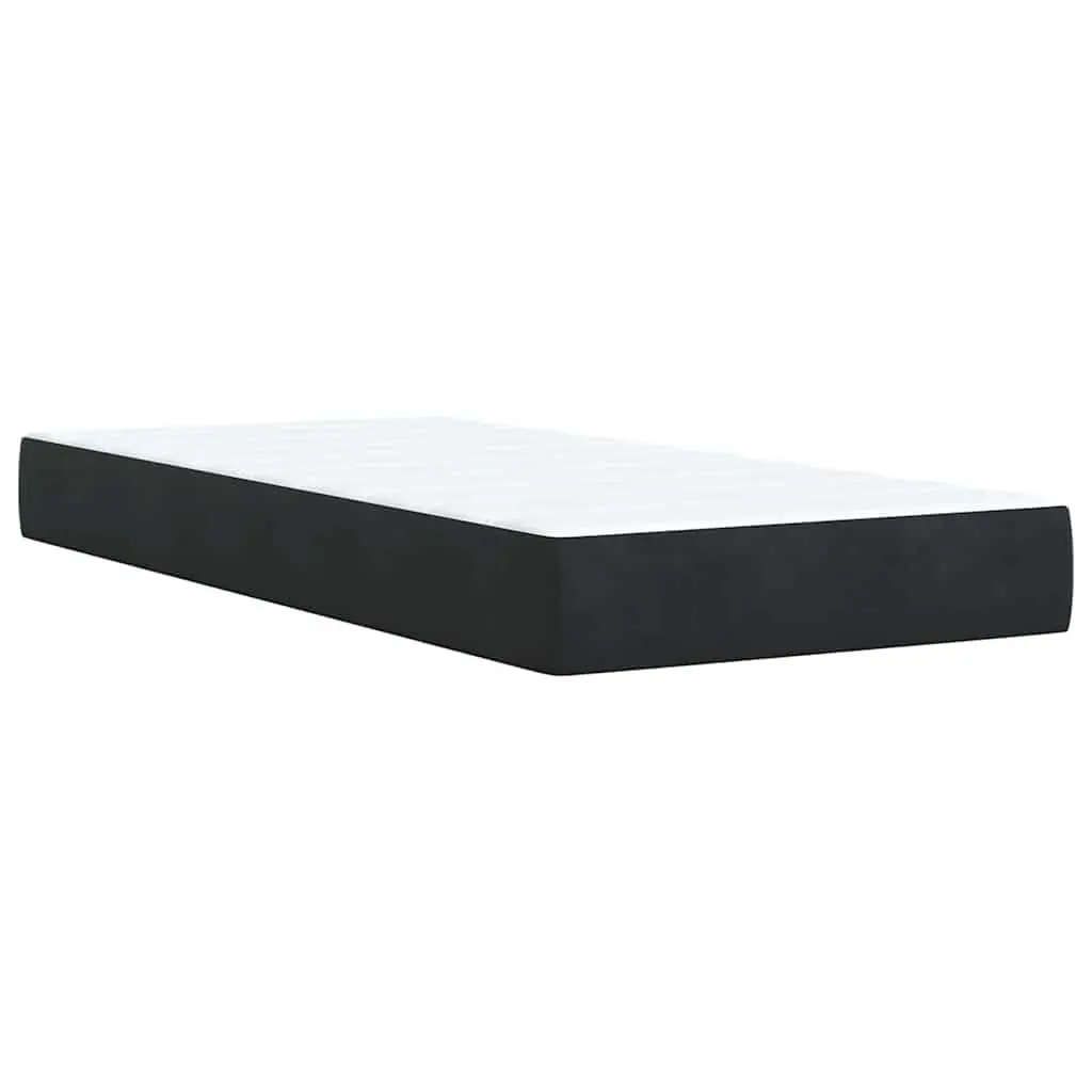 Box Spring Bed with Pocket Spring Mattress in Grey