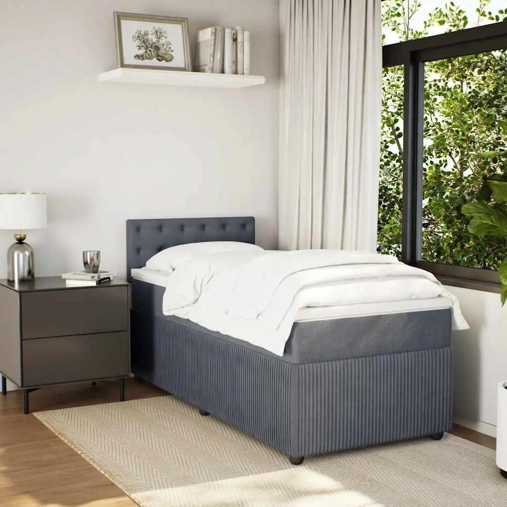 King Single Box Spring Bed with LED Lighting