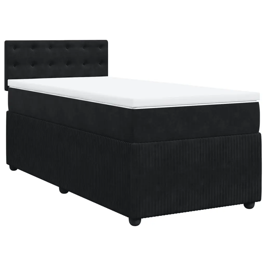King Single Box Spring Bed with Pocket Spring Mattress in Grey