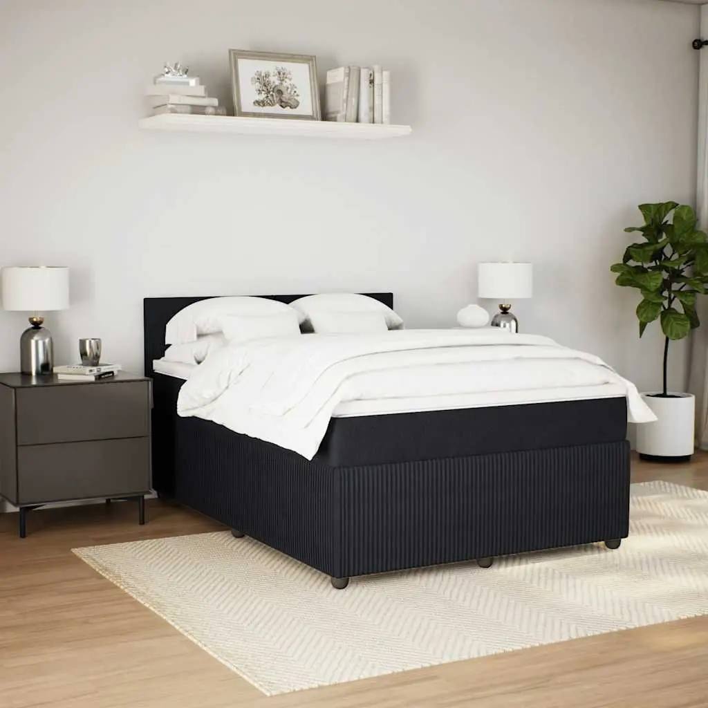 Box Spring Bed with Pocket Spring Mattress & LED Lights