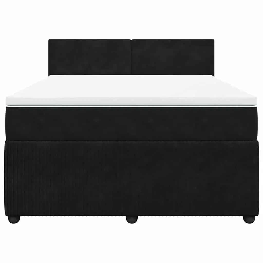 Box Spring Bed with Pocket Spring Mattress & LED Lights