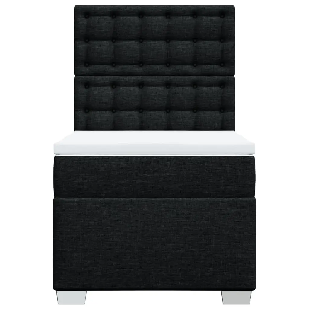 Box Spring Bed with Pocket Mattress and Adjustable Headboard
