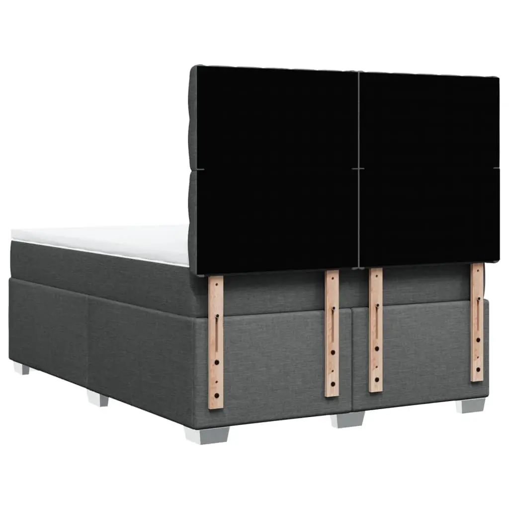 Queen Box Spring Bed with Adjustable Headboard