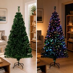 150cm Green Artificial Christmas Tree with Fibre Optics