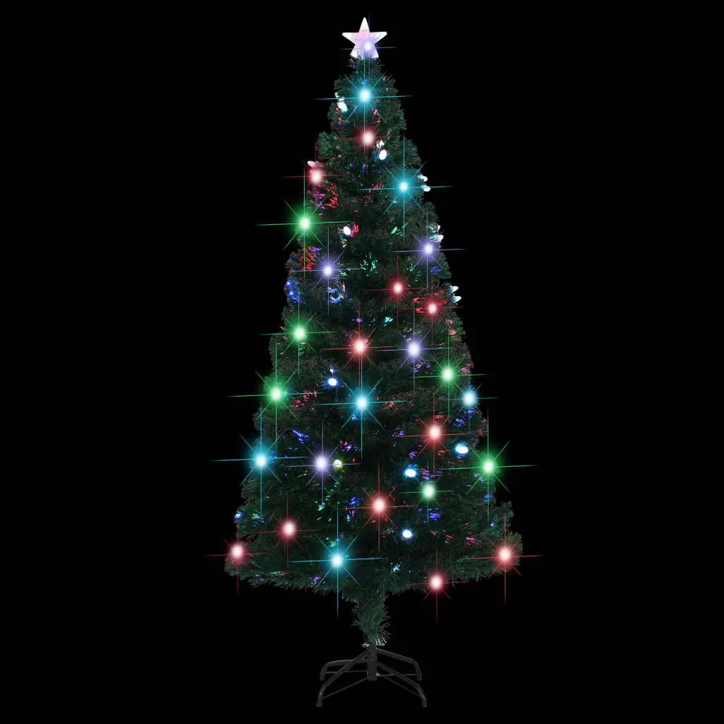 180cm Pre-lit Christmas Tree with Fibre Optic LED