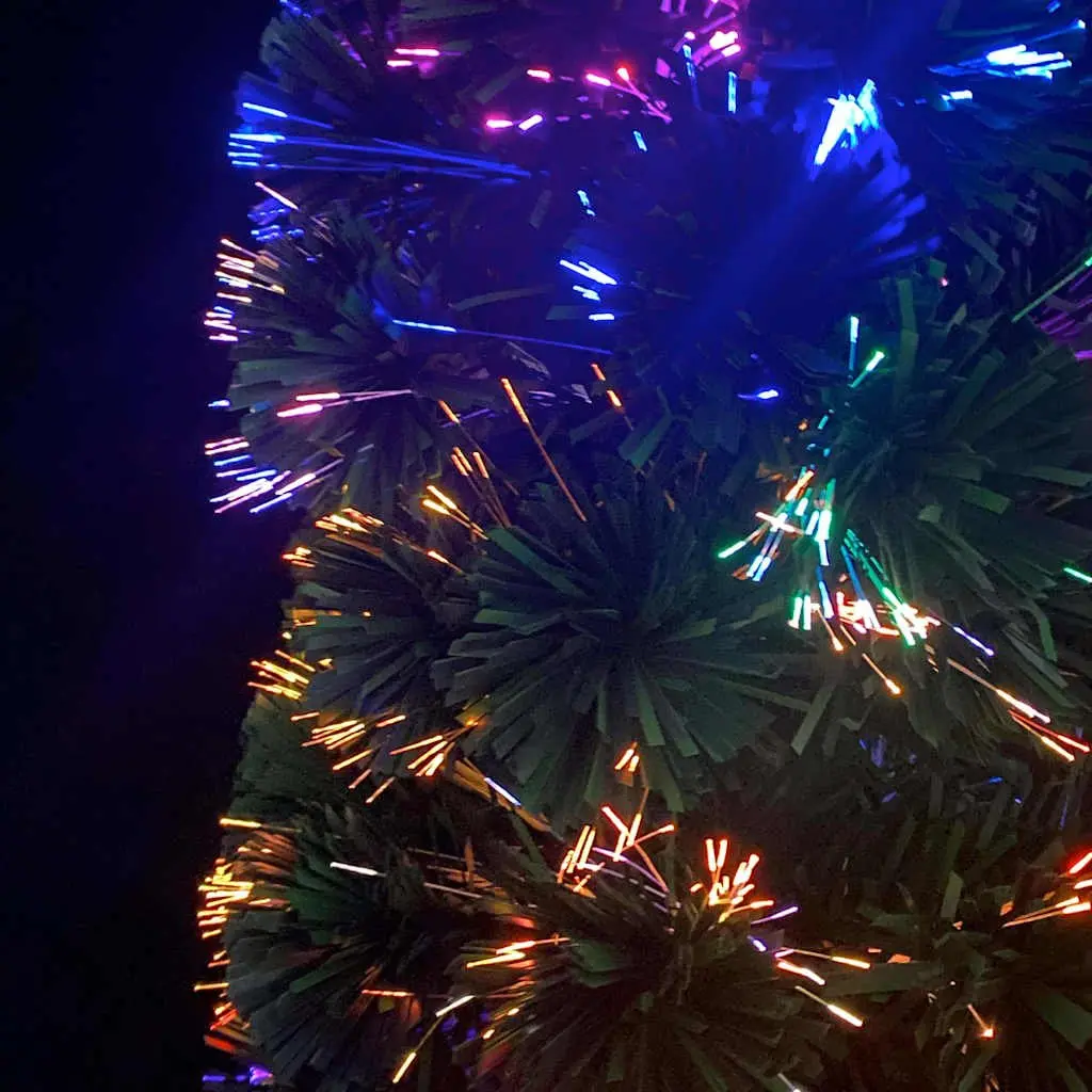 64cm Fibre Optic LED Christmas Tree with Stand