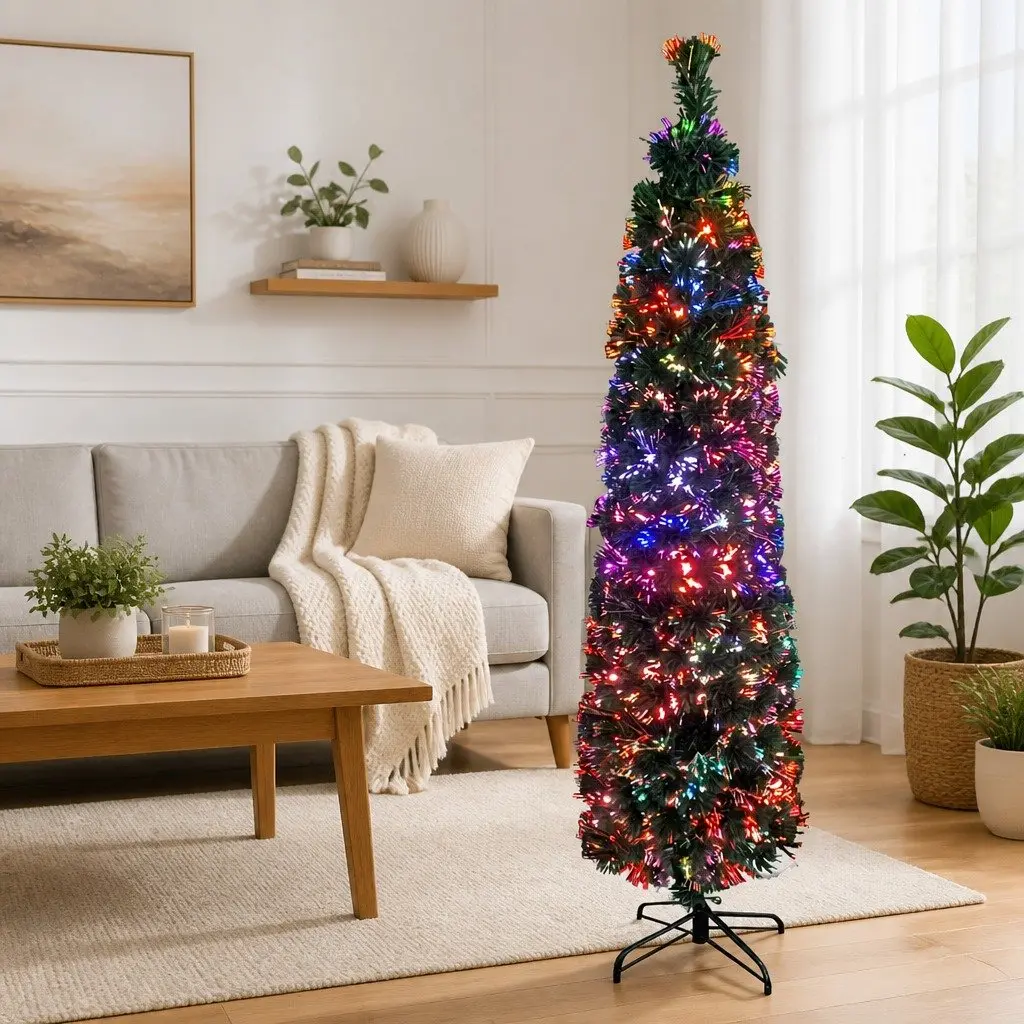 Artificial Christmas Tree Fibre Optic 120cm Black