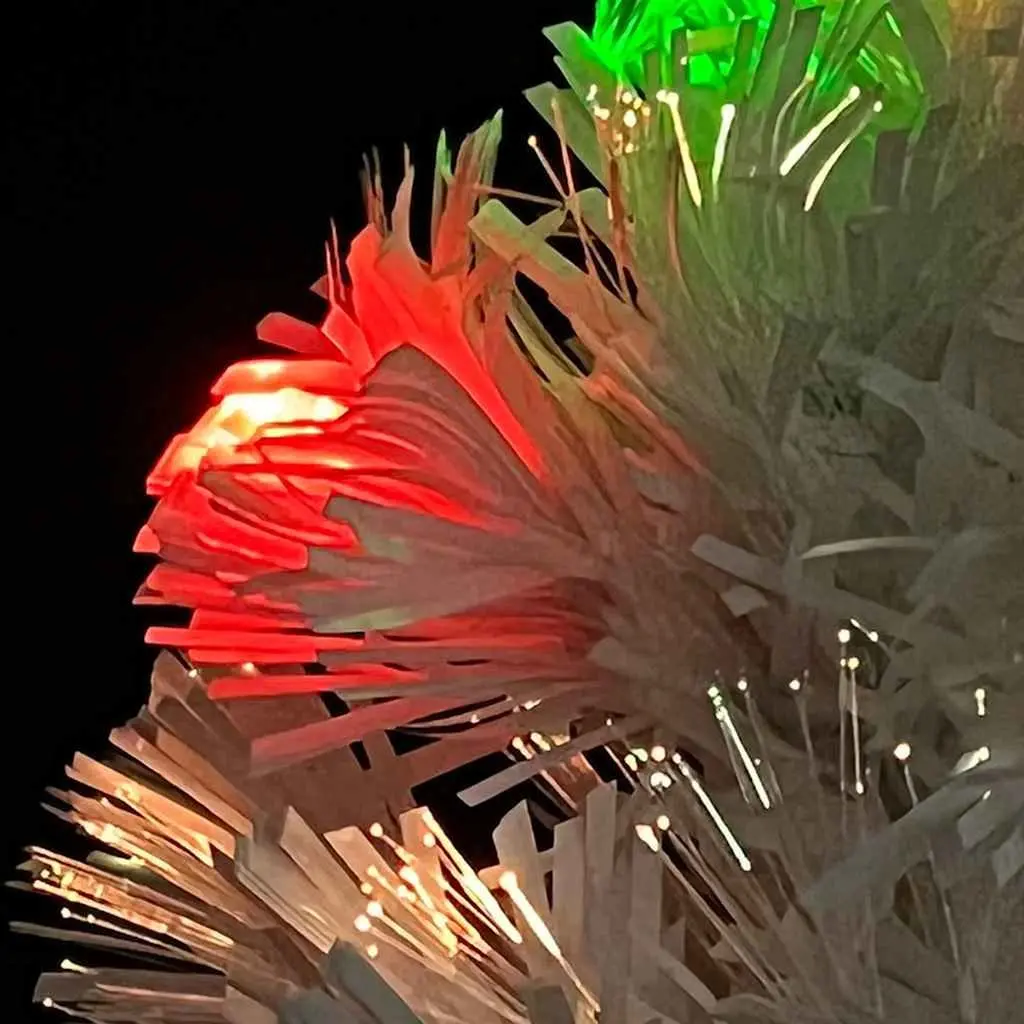 Pre-lit White Christmas Tree 64cm with LED Lighting