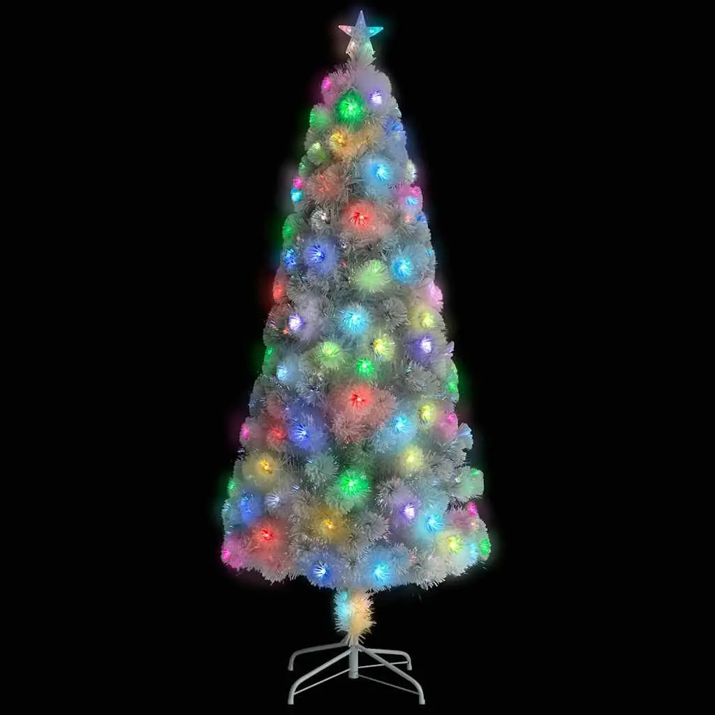 180cm White Artificial Pre-lit Christmas Tree