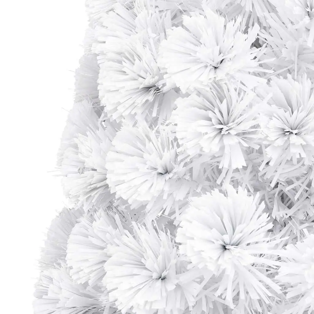 White Artificial Pre-lit Christmas Tree 210cm LED Fibre Optic Festive Decoration