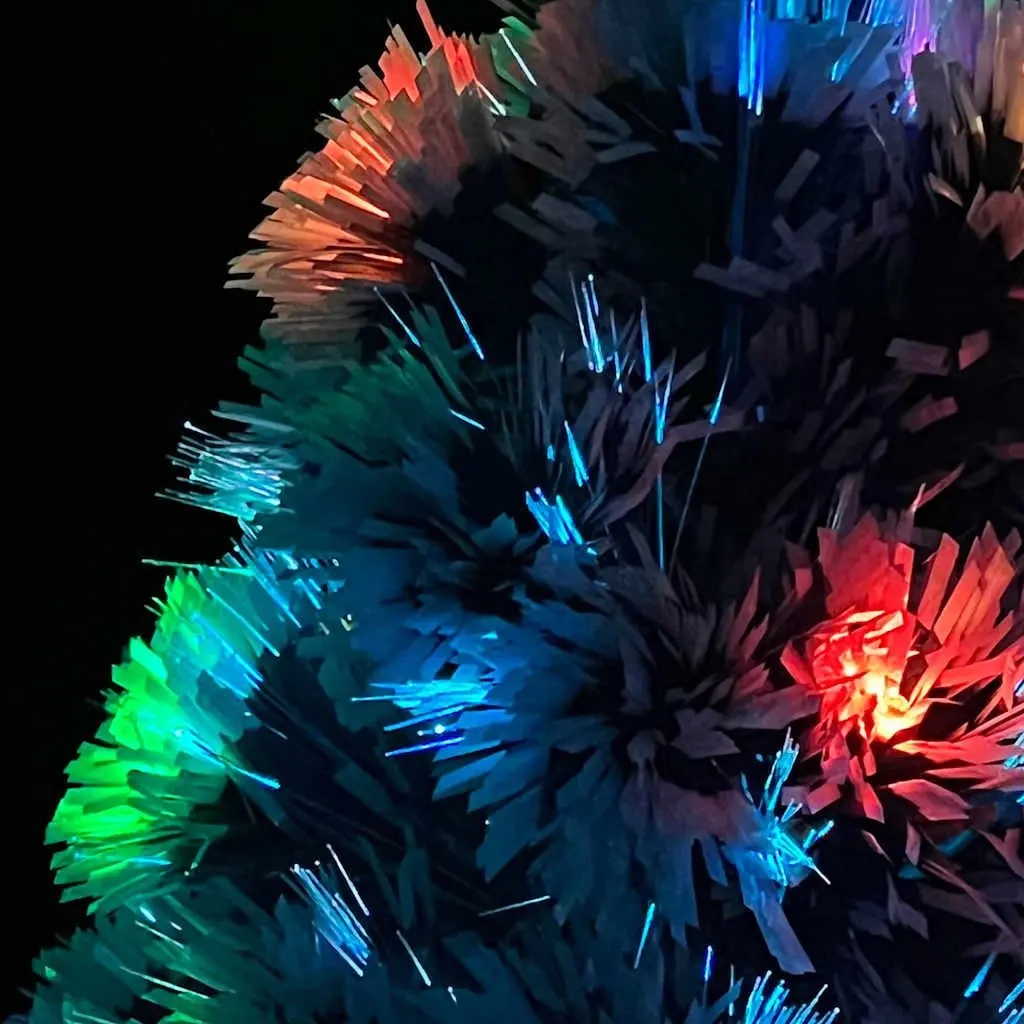 64cm White Fibre Optic LED Christmas Tree