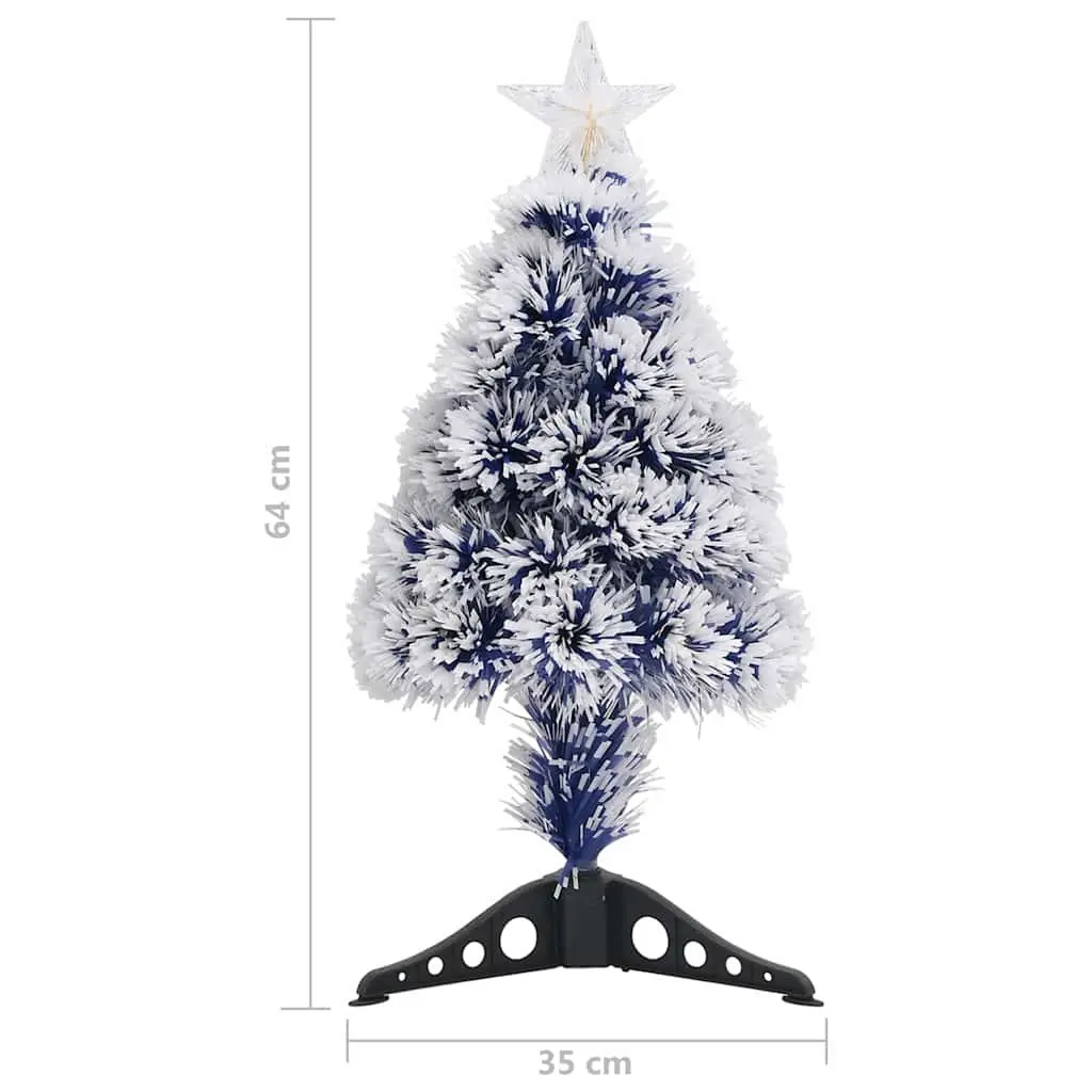 64cm White Fibre Optic LED Christmas Tree