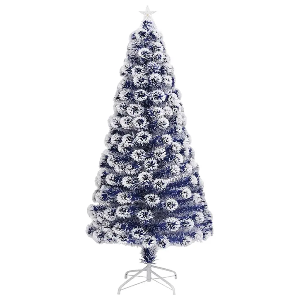 Artificial Christmas Tree PVC 120 cm White LED Fibre Optic
